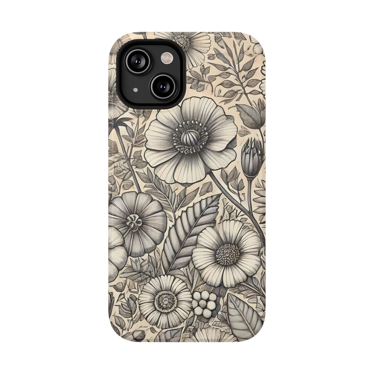 Paper Flowers Impact-Resistant Case