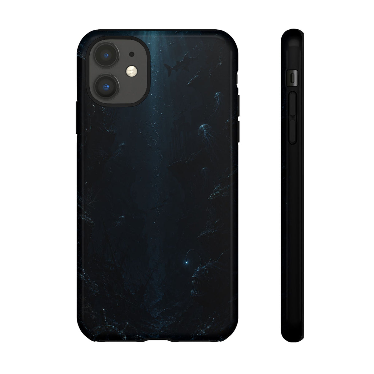 Dark Sea Trench Tough Phone Case — Protective Stylish iPhone Cover