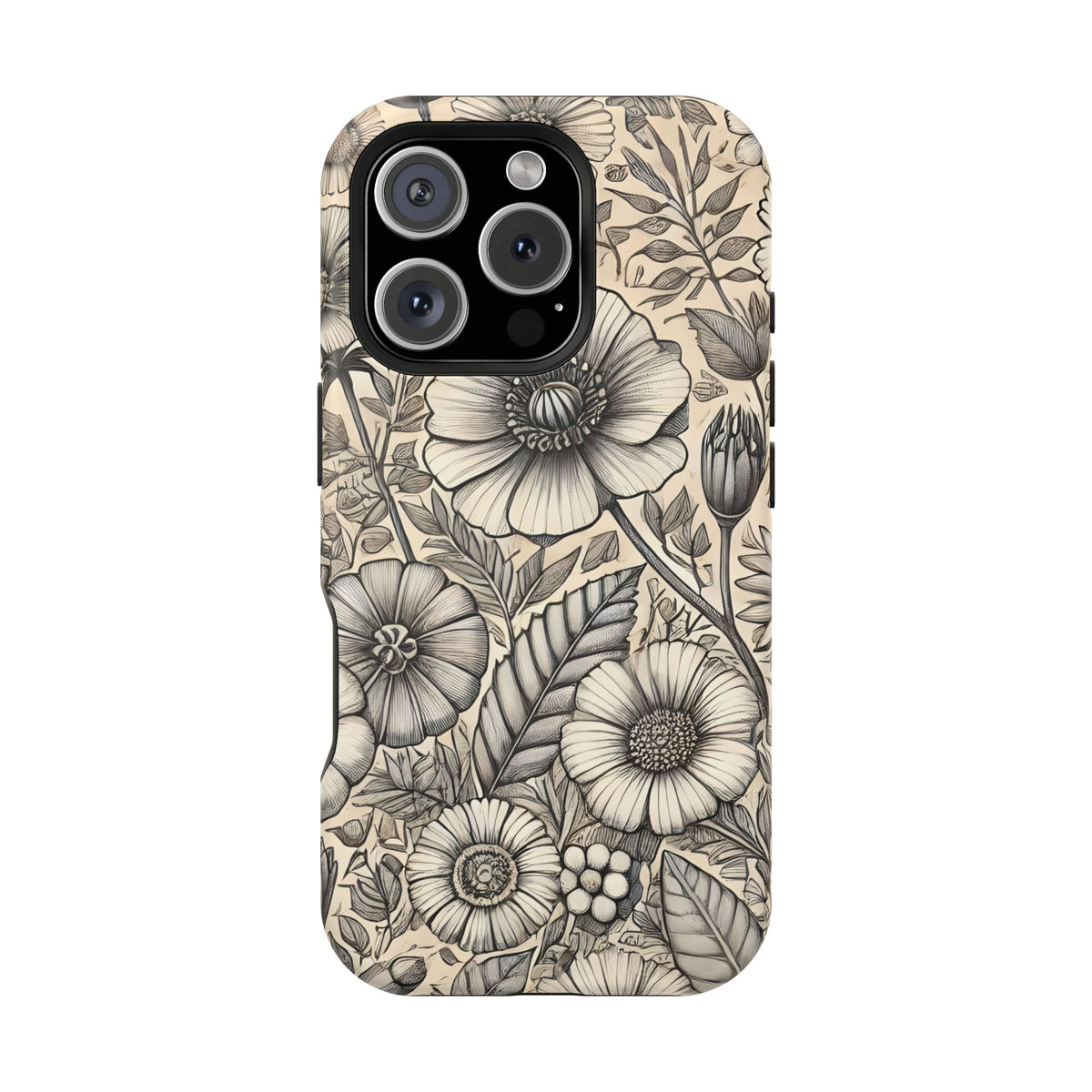 Paper Flowers Impact-Resistant Case