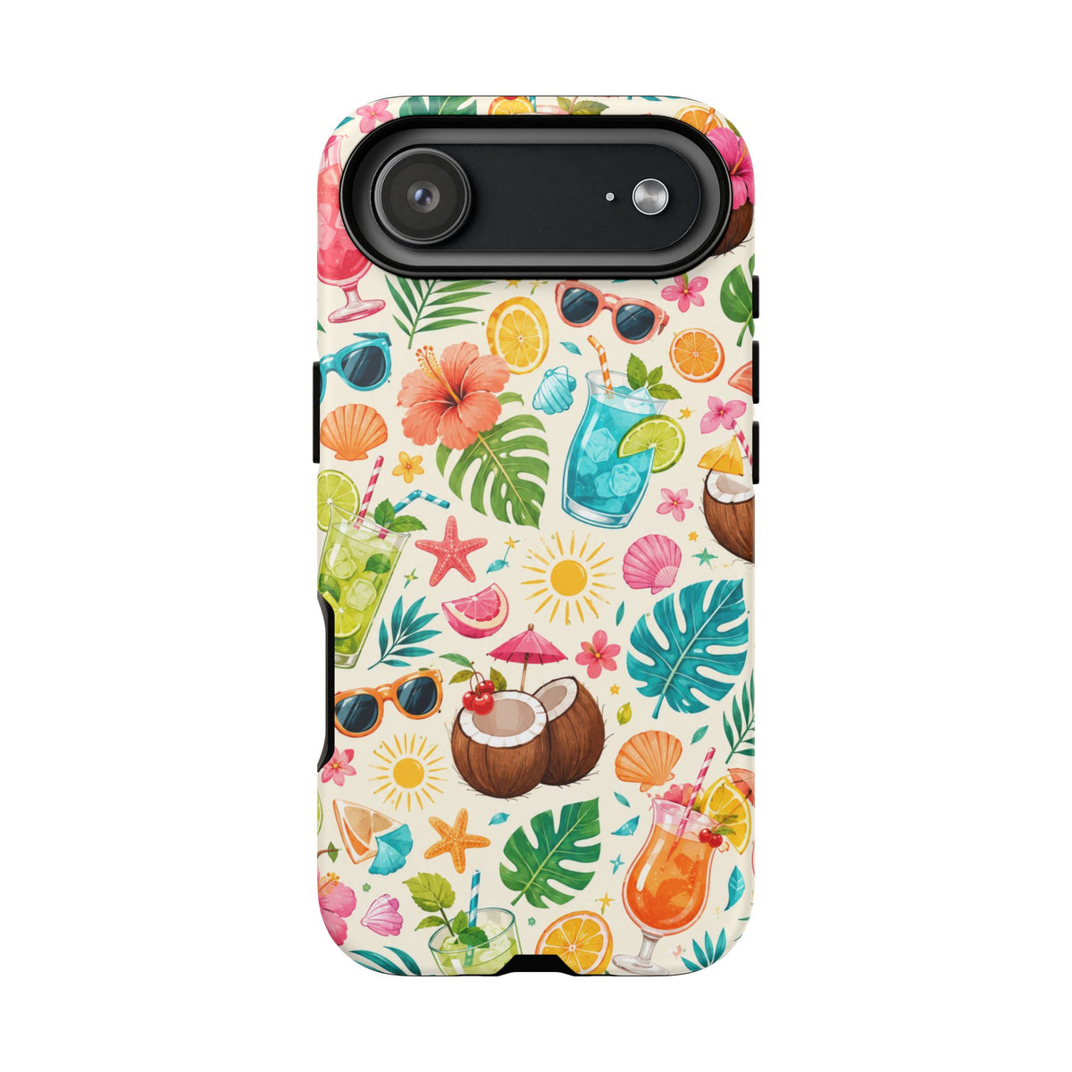 Tropical Cocktail Phone Case — Summer Beach Pattern iPhone Case