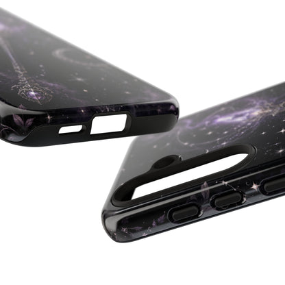 Celestial Magic Wand Phone Case — Mystic Moon & Stars Galaxy Tough Case