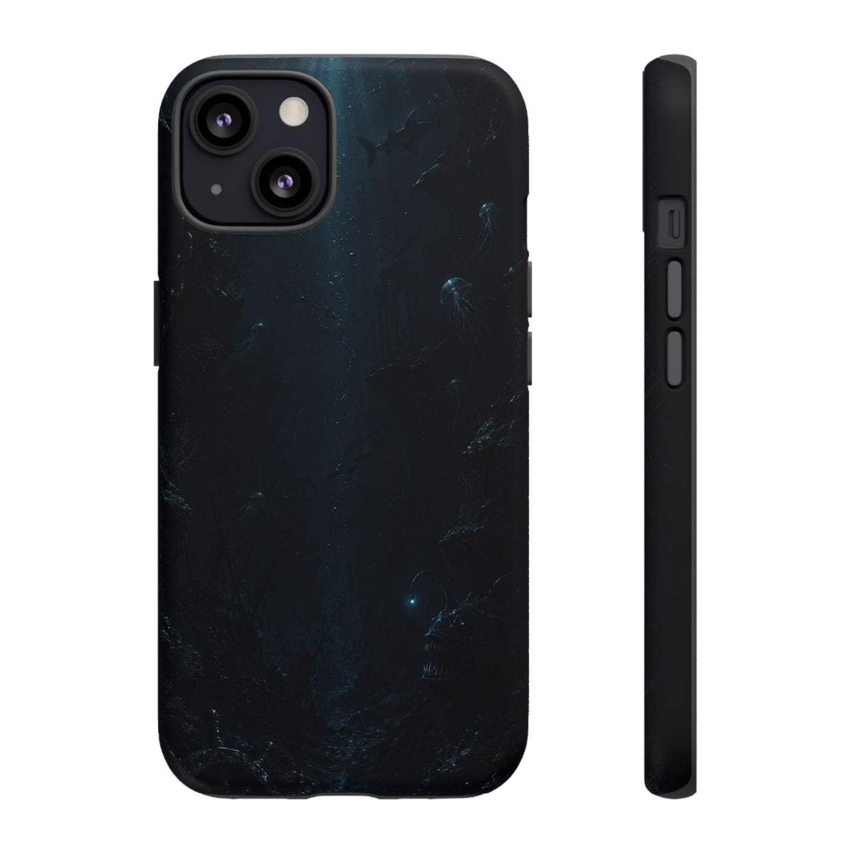 Dark Sea Trench Tough Phone Case — Protective Stylish iPhone Cover