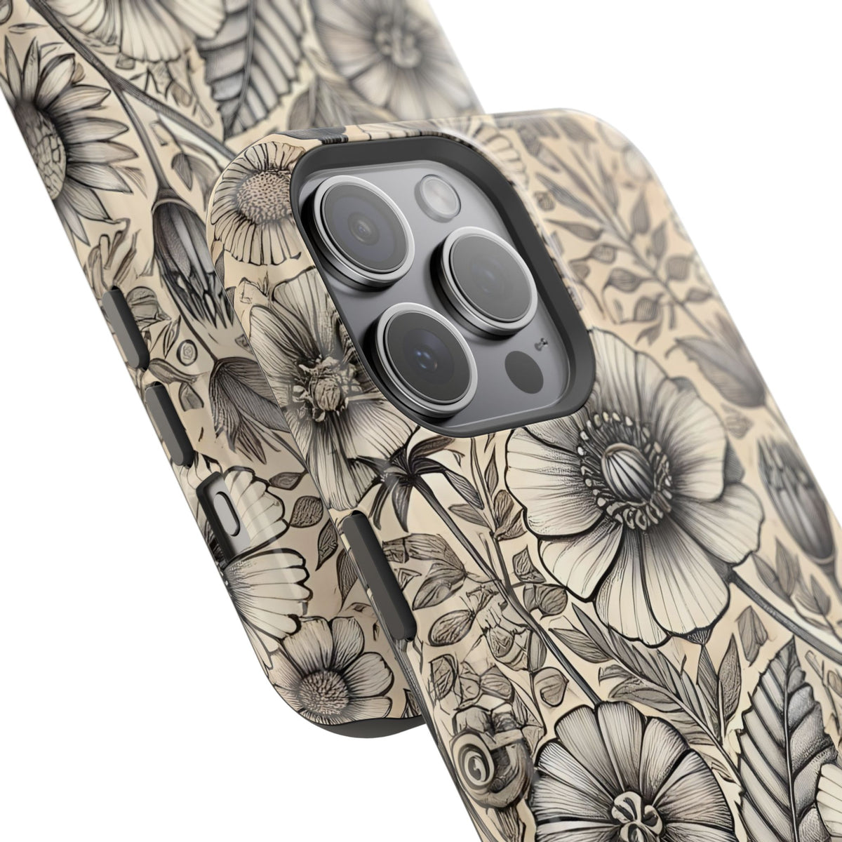 Paper Flowers Impact-Resistant Case