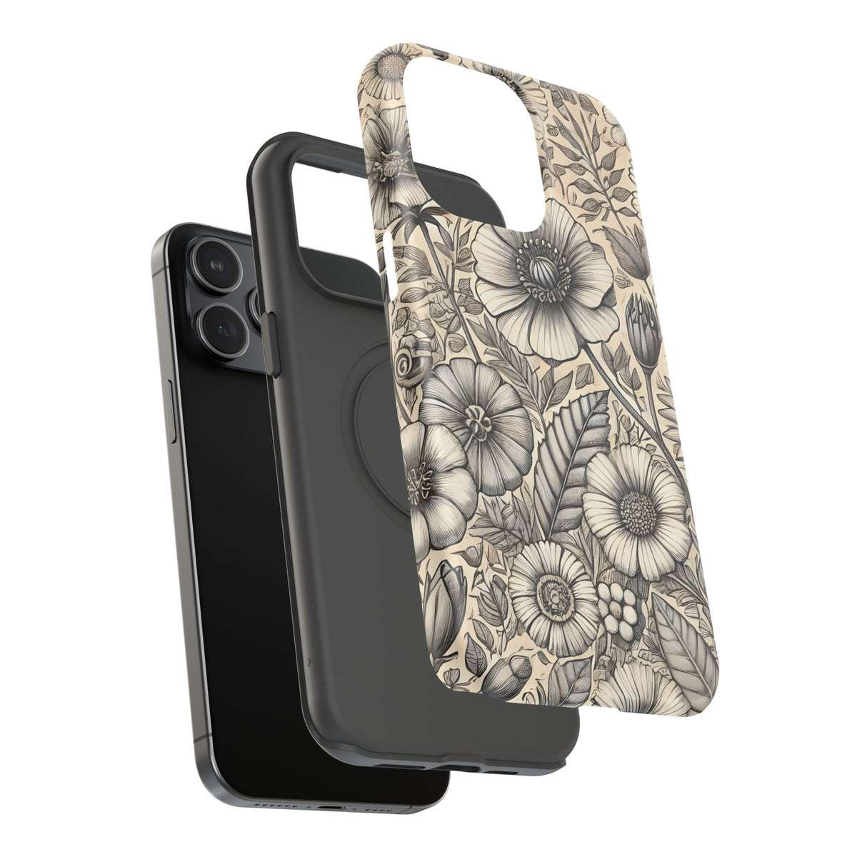 Paper Flowers Impact-Resistant Case