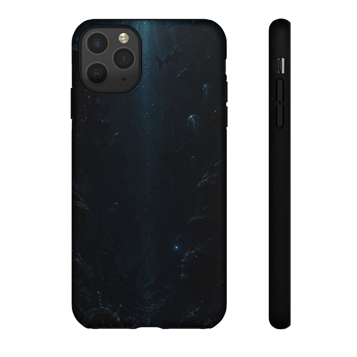 Dark Sea Trench Tough Phone Case — Protective Stylish iPhone Cover