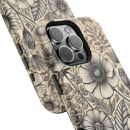 Paper Flowers Impact-Resistant Case