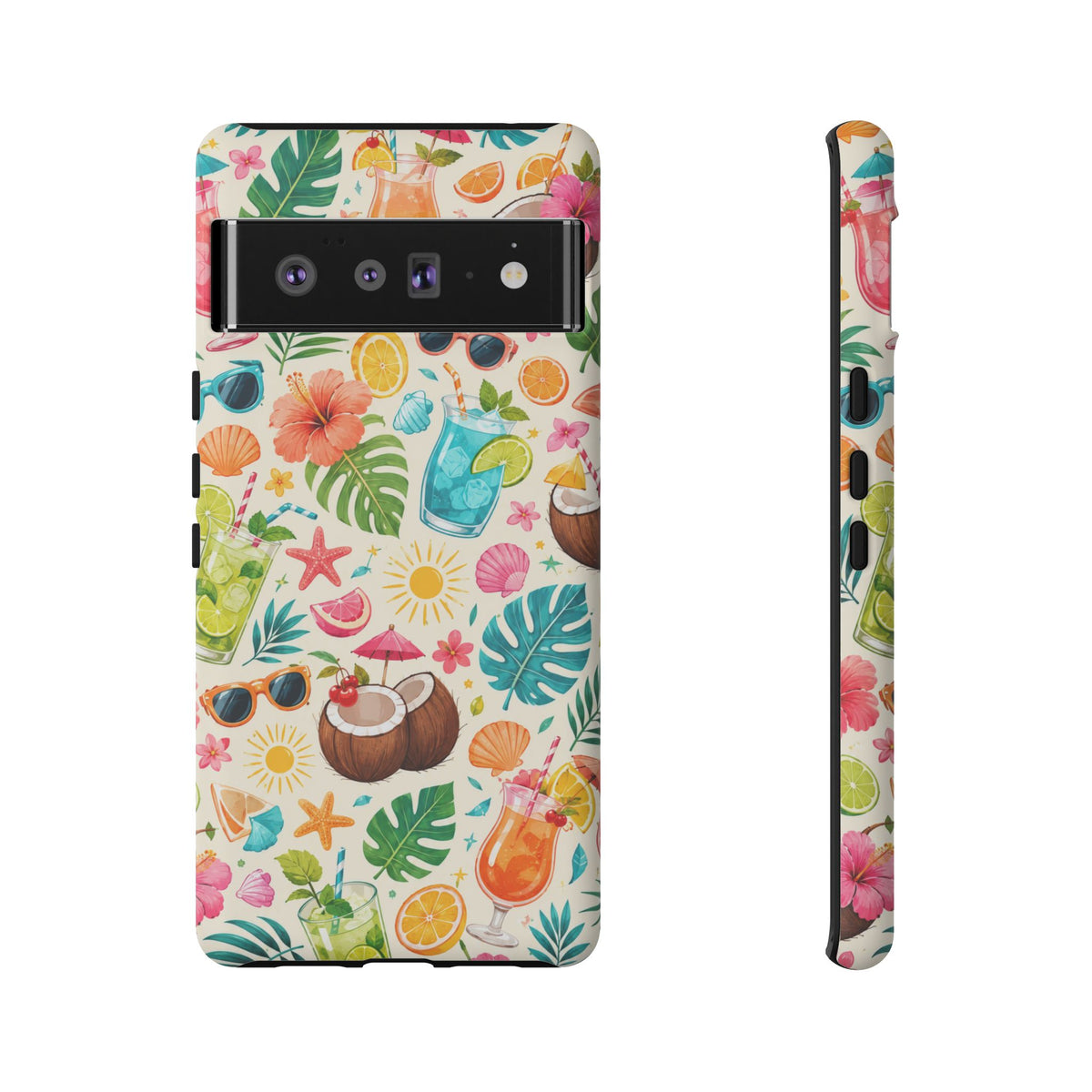 Tropical Cocktail Phone Case — Summer Beach Pattern iPhone Case