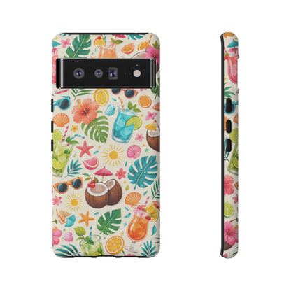 Tropical Cocktail Phone Case — Summer Beach Pattern iPhone Case