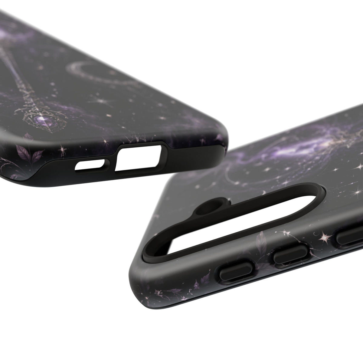 Celestial Magic Wand Phone Case — Mystic Moon & Stars Galaxy Tough Case