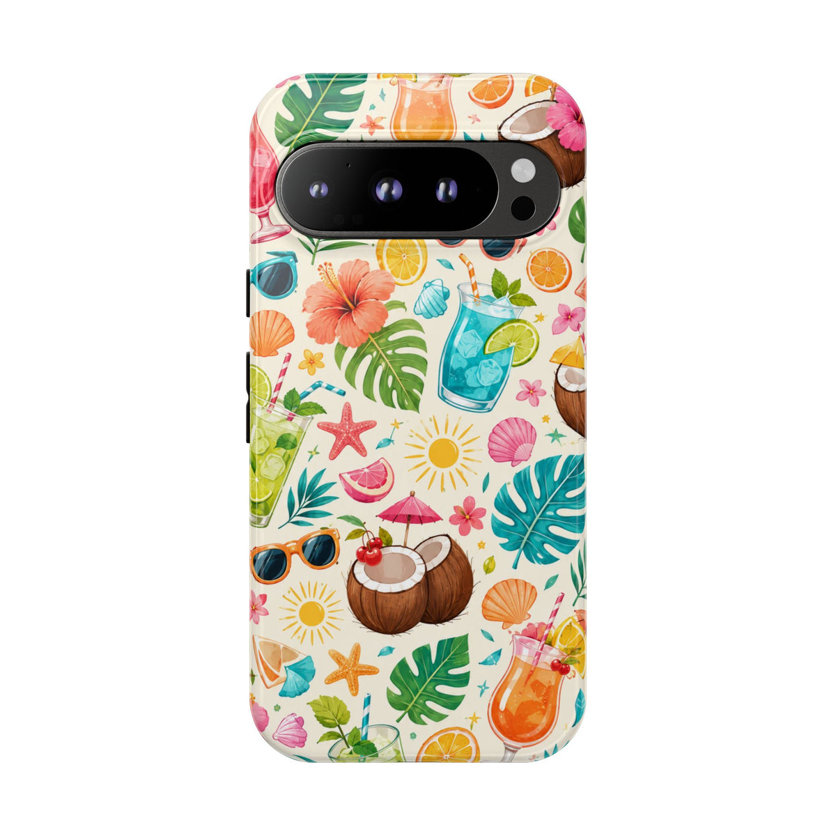 Tropical Cocktail Phone Case — Summer Beach Pattern iPhone Case