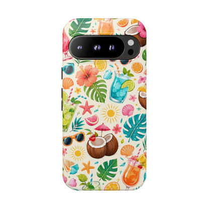 Tropical Cocktail Phone Case — Summer Beach Pattern iPhone Case