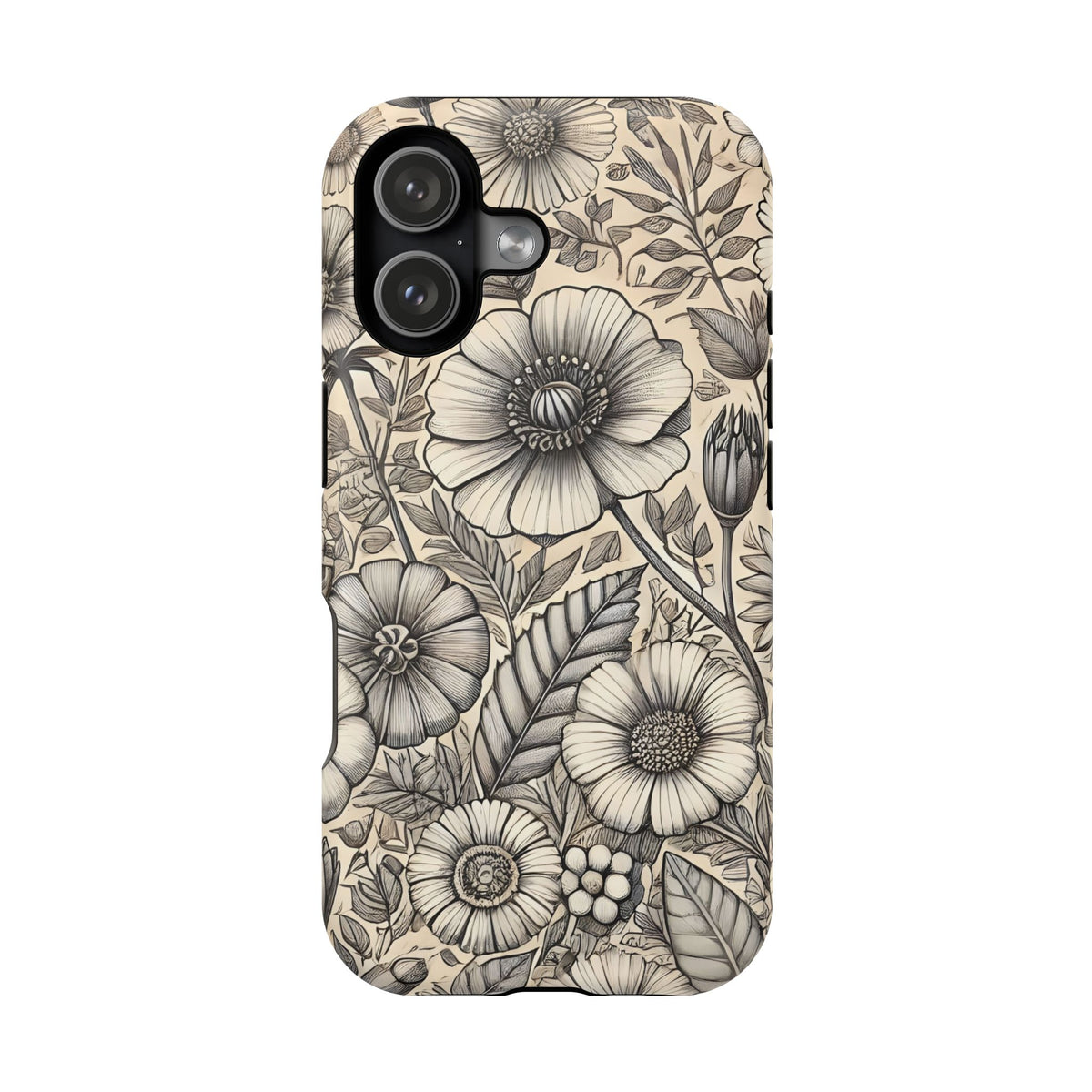 Paper Flowers Impact-Resistant Case