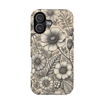 Paper Flowers Impact-Resistant Case