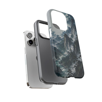 Mountain Landscape Phone Case — Misty Peaks Protective Tough Case