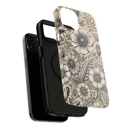 Paper Flowers Impact-Resistant Case