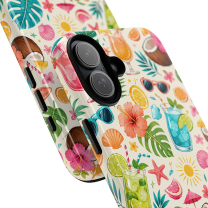 Tropical Cocktail Phone Case — Summer Beach Pattern iPhone Case