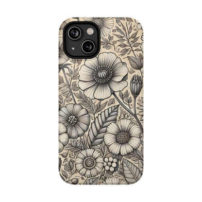 Paper Flowers Impact-Resistant Case