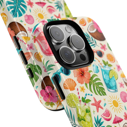 Tropical Cocktail Phone Case — Summer Beach Pattern iPhone Case