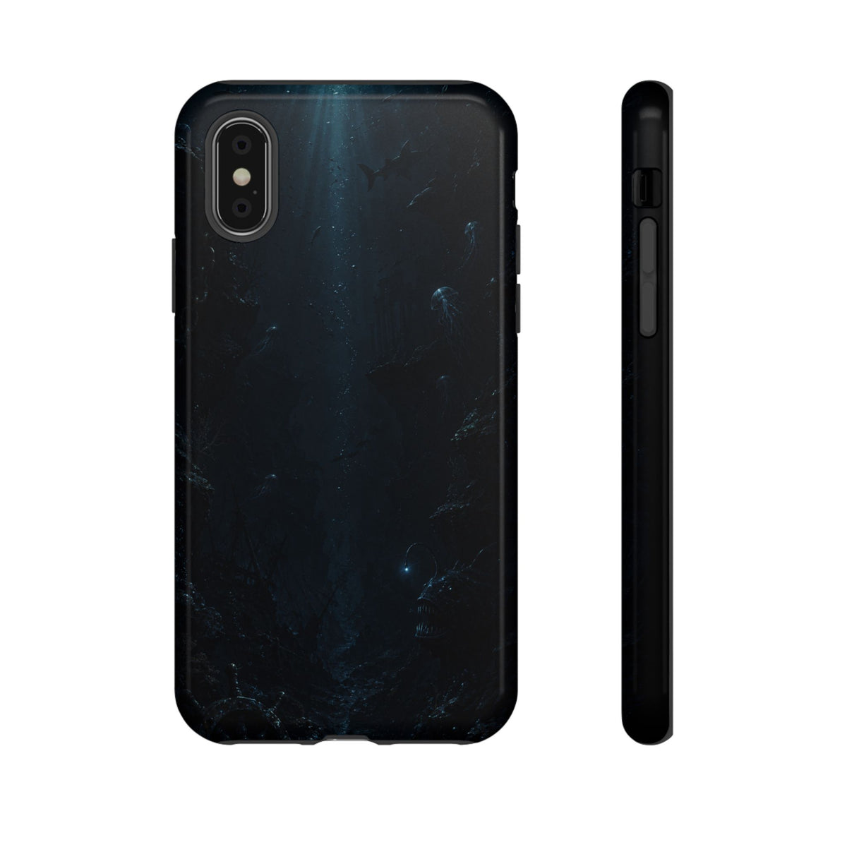 Dark Sea Trench Tough Phone Case — Protective Stylish iPhone Cover