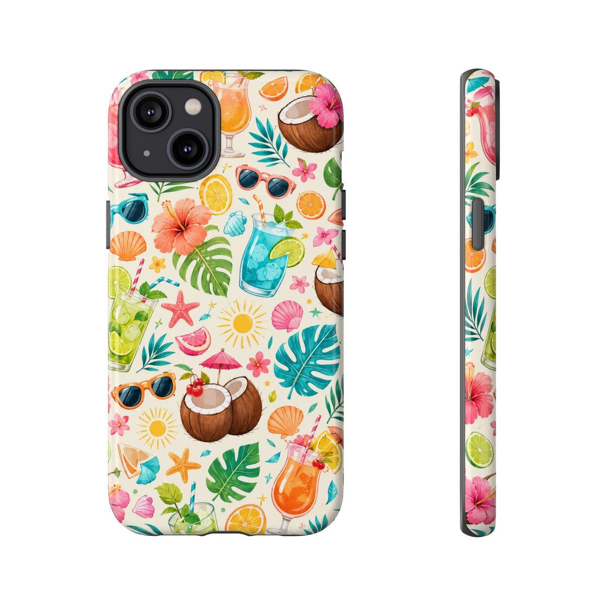Tropical Cocktail Phone Case — Summer Beach Pattern iPhone Case
