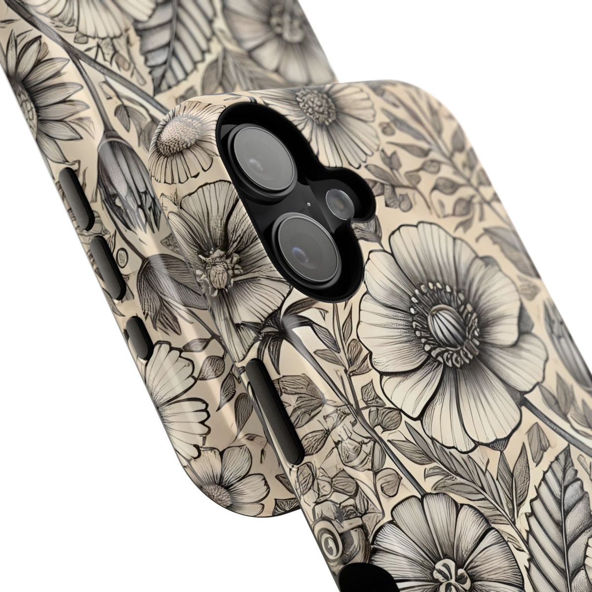 Paper Flowers Impact-Resistant Case