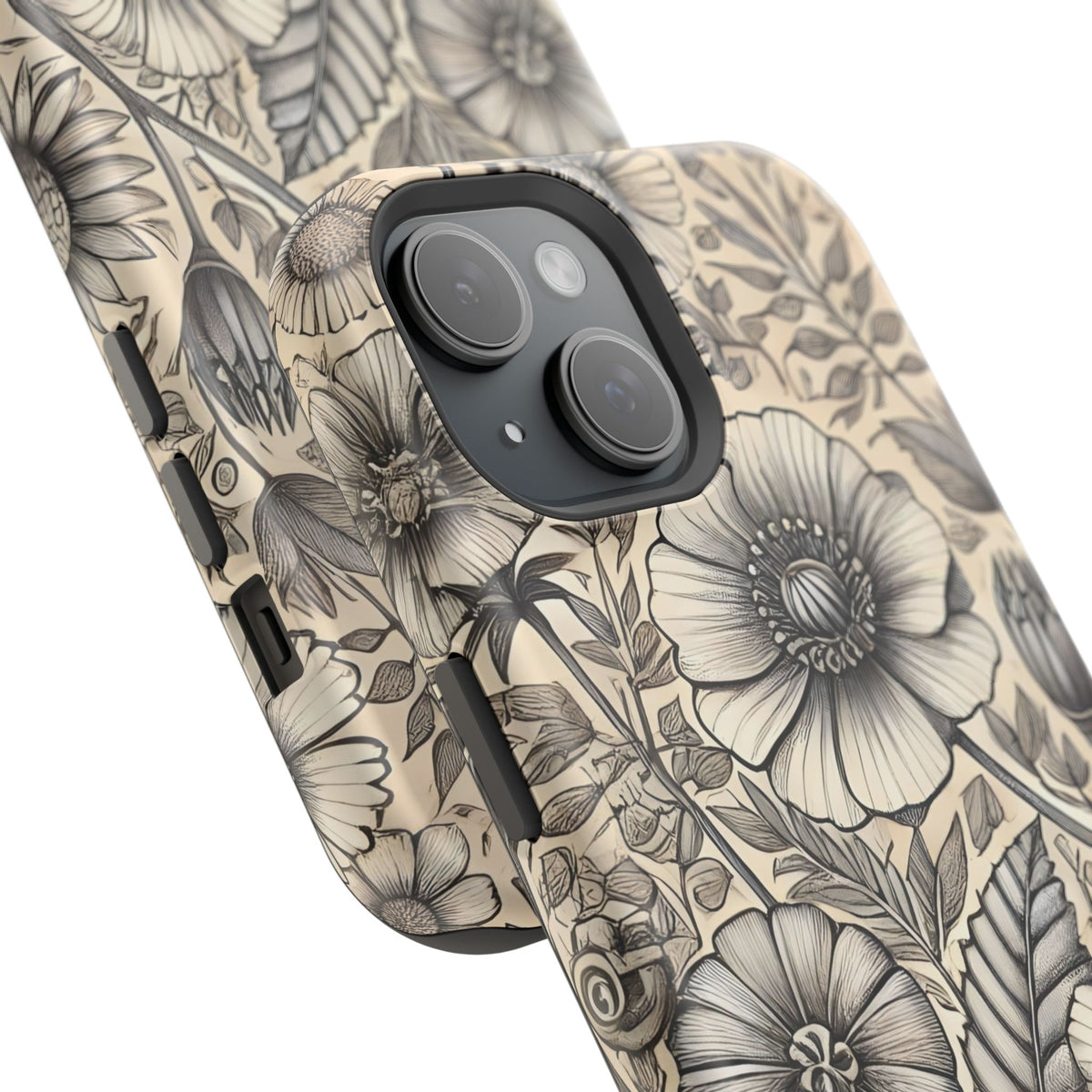 Paper Flowers Impact-Resistant Case