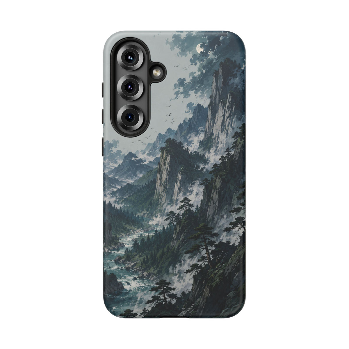 Mountain Landscape Phone Case — Misty Peaks Protective Tough Case