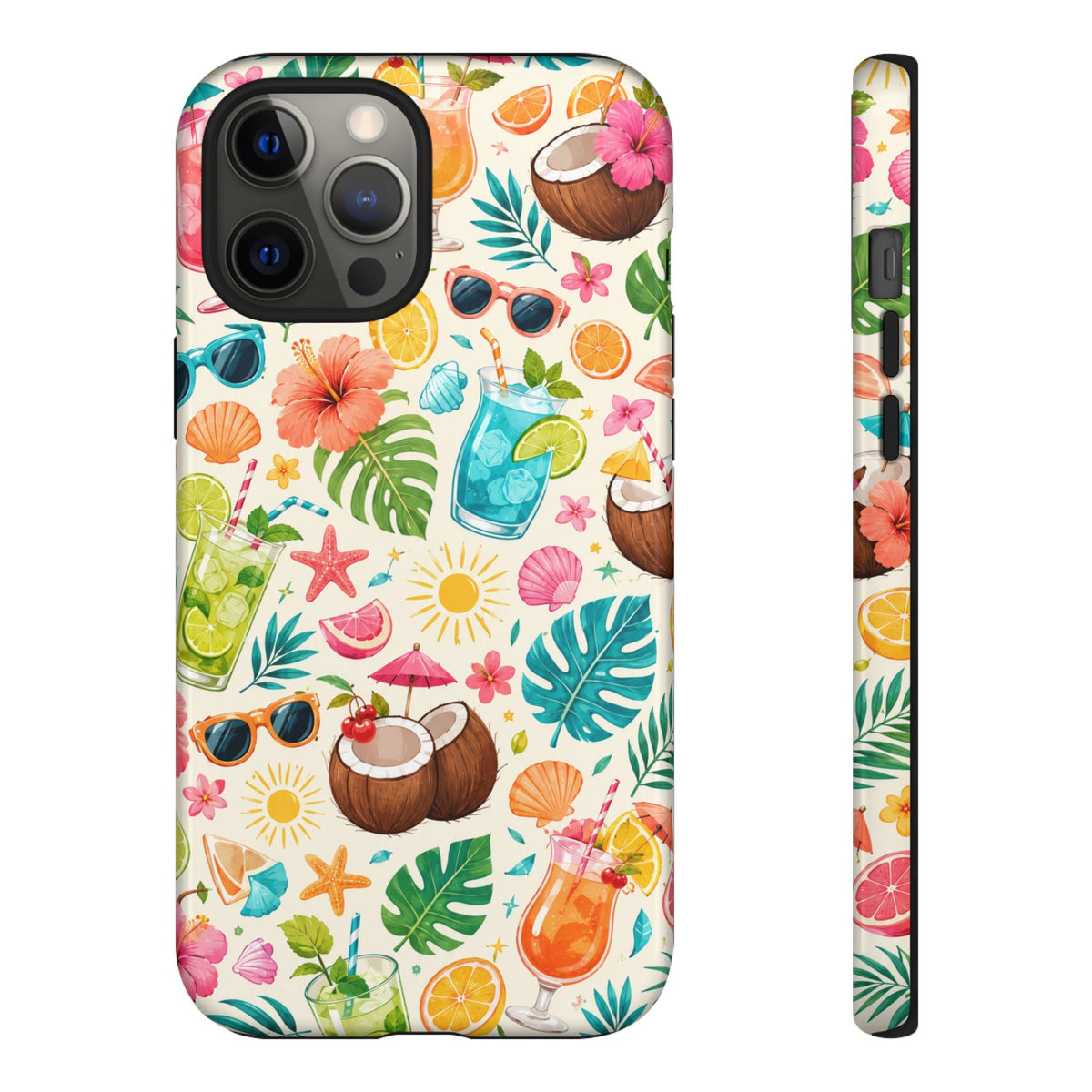 Tropical Cocktail Phone Case — Summer Beach Pattern iPhone Case