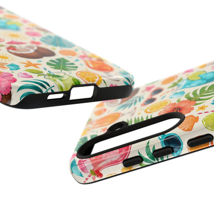 Tropical Cocktail Phone Case — Summer Beach Pattern iPhone Case