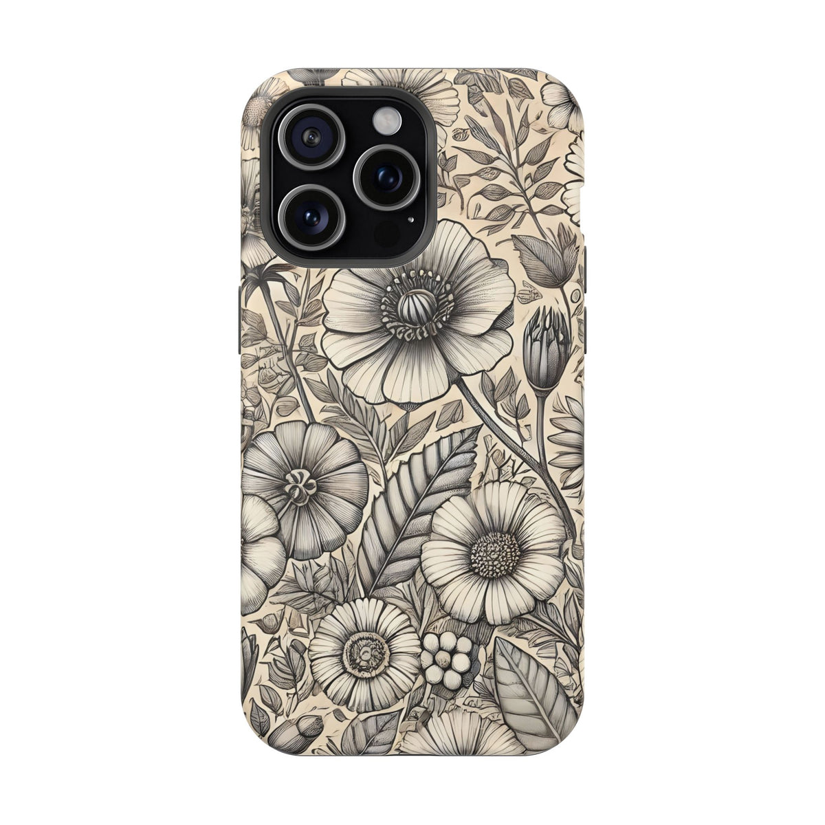 Paper Flowers Impact-Resistant Case