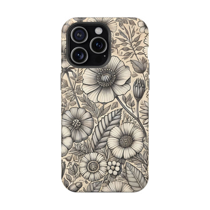 Paper Flowers Impact-Resistant Case