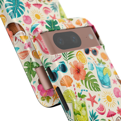 Tropical Cocktail Phone Case — Summer Beach Pattern iPhone Case