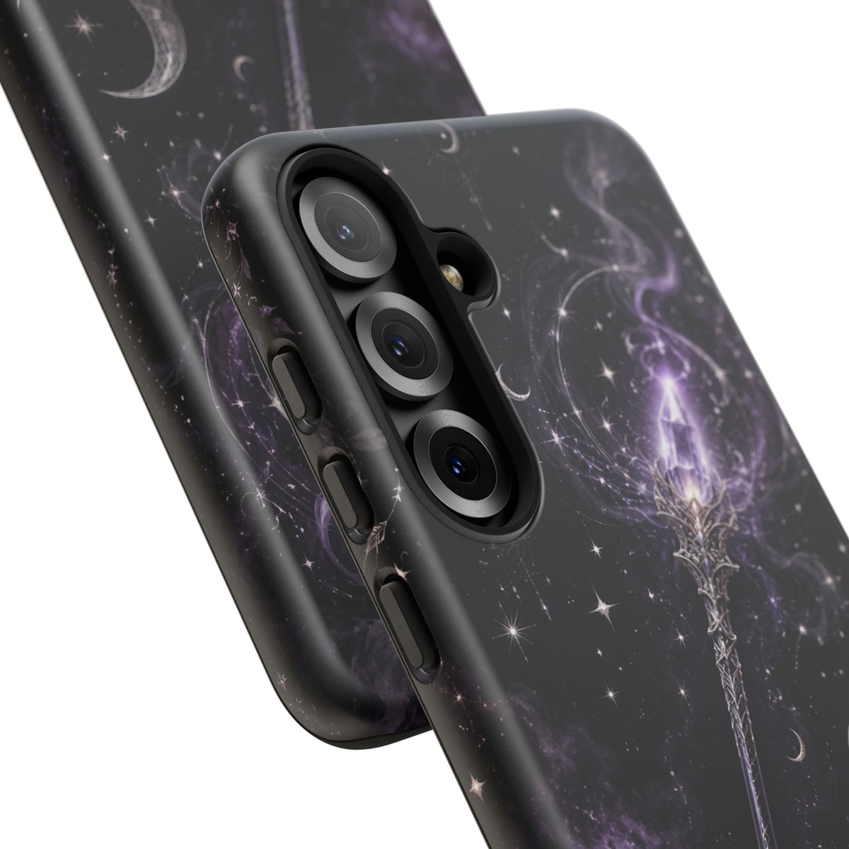 Celestial Magic Wand Phone Case — Mystic Moon & Stars Galaxy Tough Case