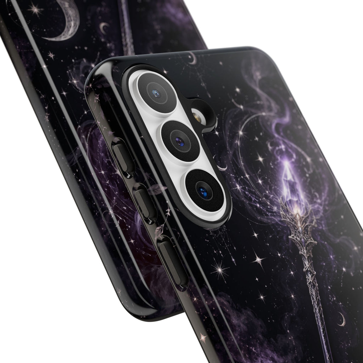 Celestial Magic Wand Phone Case — Mystic Moon & Stars Galaxy Tough Case