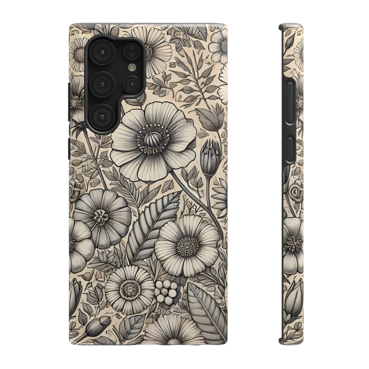 Paper Flowers Impact-Resistant Case