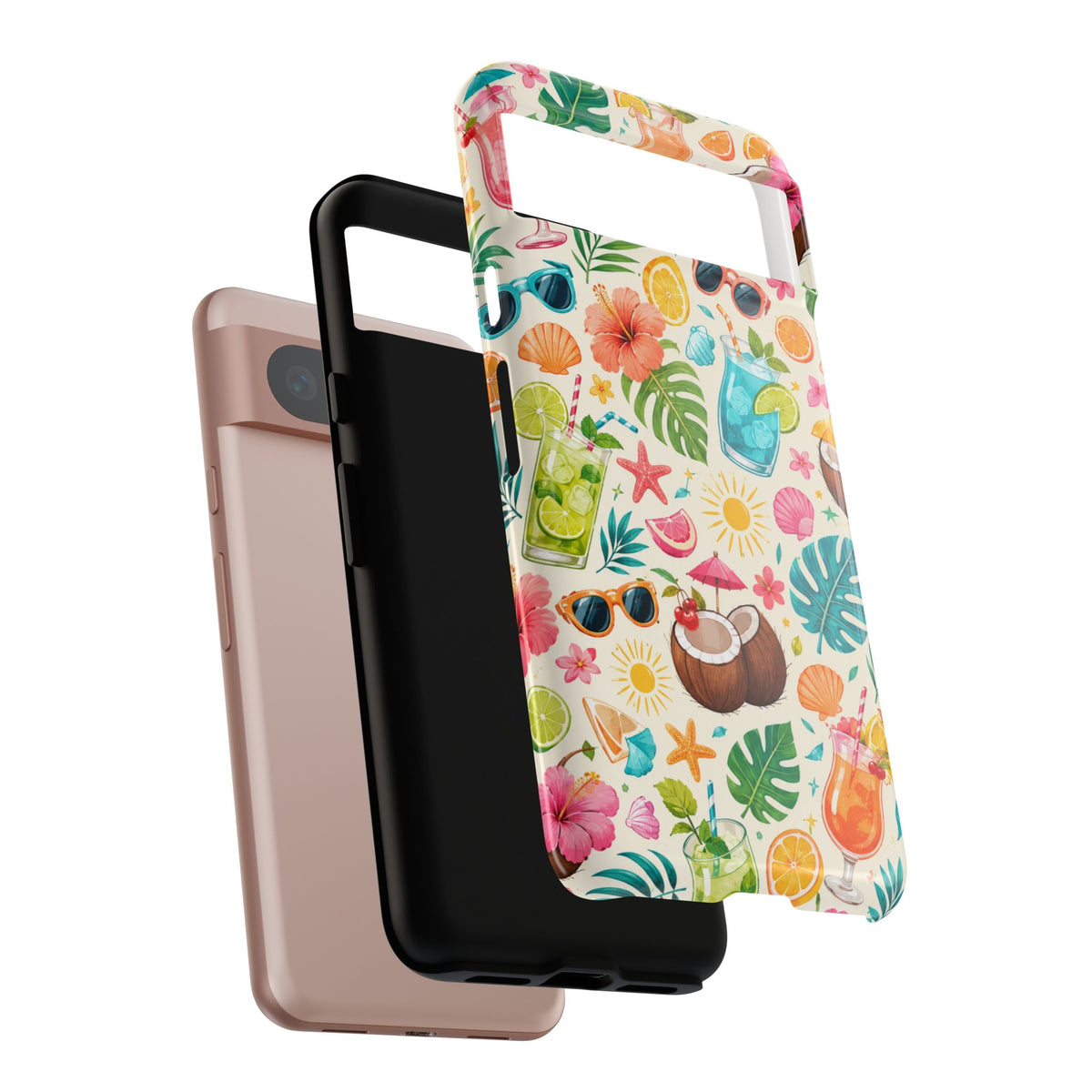 Tropical Cocktail Phone Case — Summer Beach Pattern iPhone Case