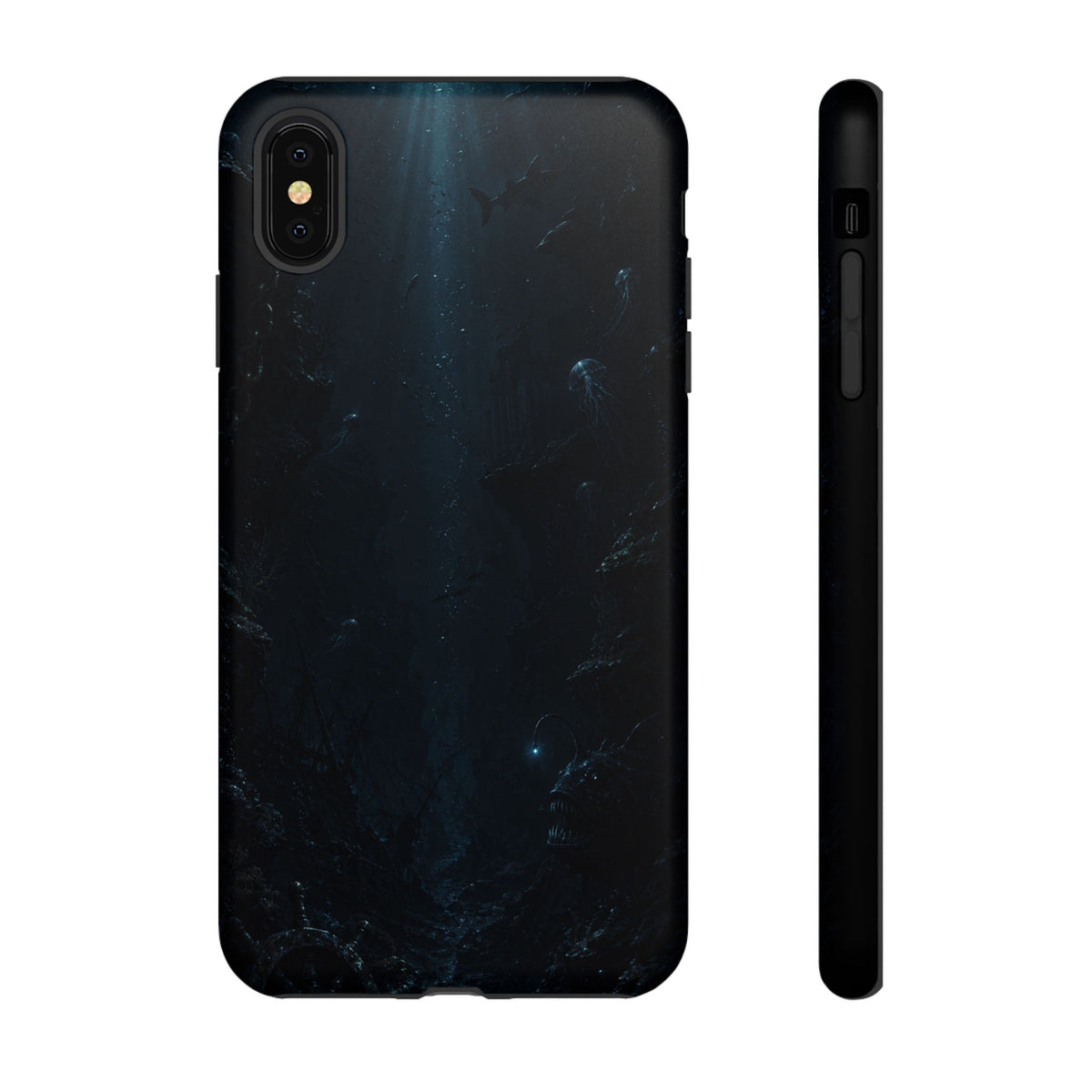 Dark Sea Trench Tough Phone Case — Protective Stylish iPhone Cover
