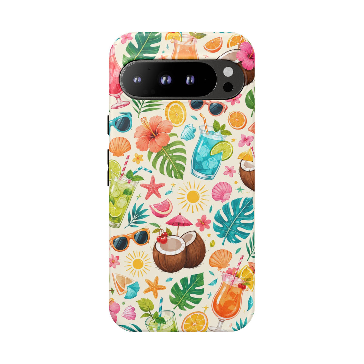Tropical Cocktail Phone Case — Summer Beach Pattern iPhone Case
