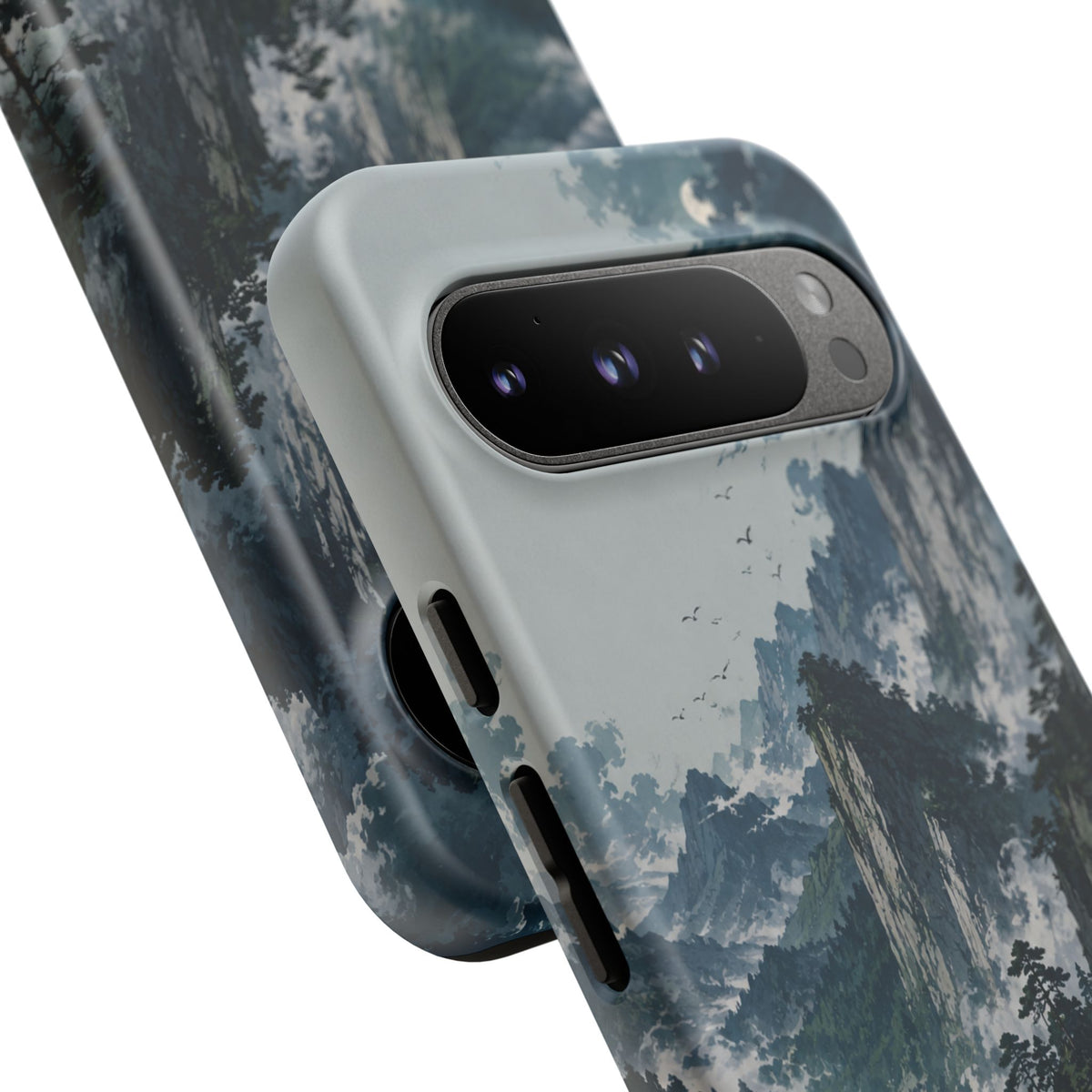 Mountain Landscape Phone Case — Misty Peaks Protective Tough Case
