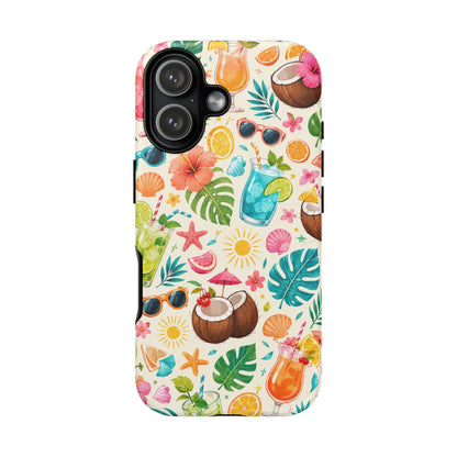 Tropical Cocktail Phone Case — Summer Beach Pattern iPhone Case