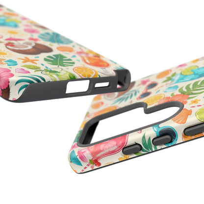 Tropical Cocktail Phone Case — Summer Beach Pattern iPhone Case