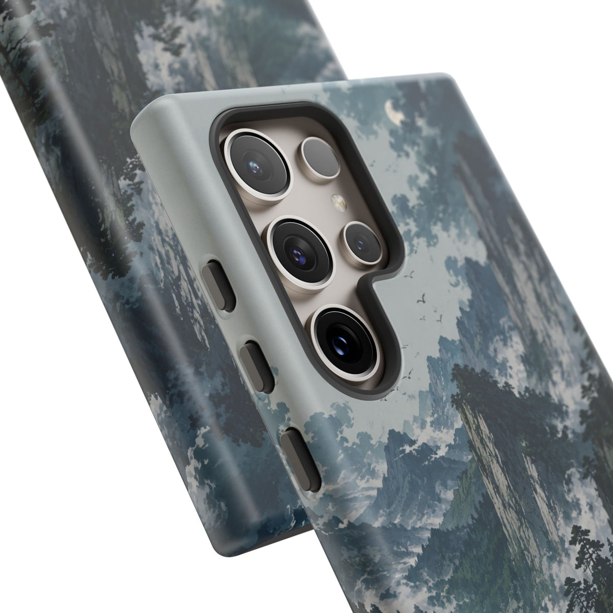 Mountain Landscape Phone Case — Misty Peaks Protective Tough Case