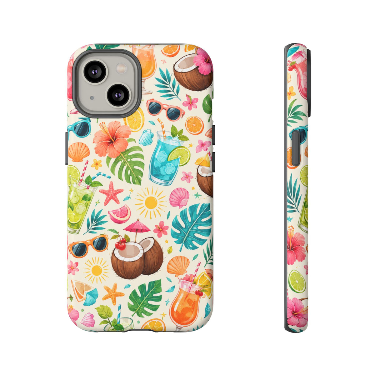 Tropical Cocktail Phone Case — Summer Beach Pattern iPhone Case