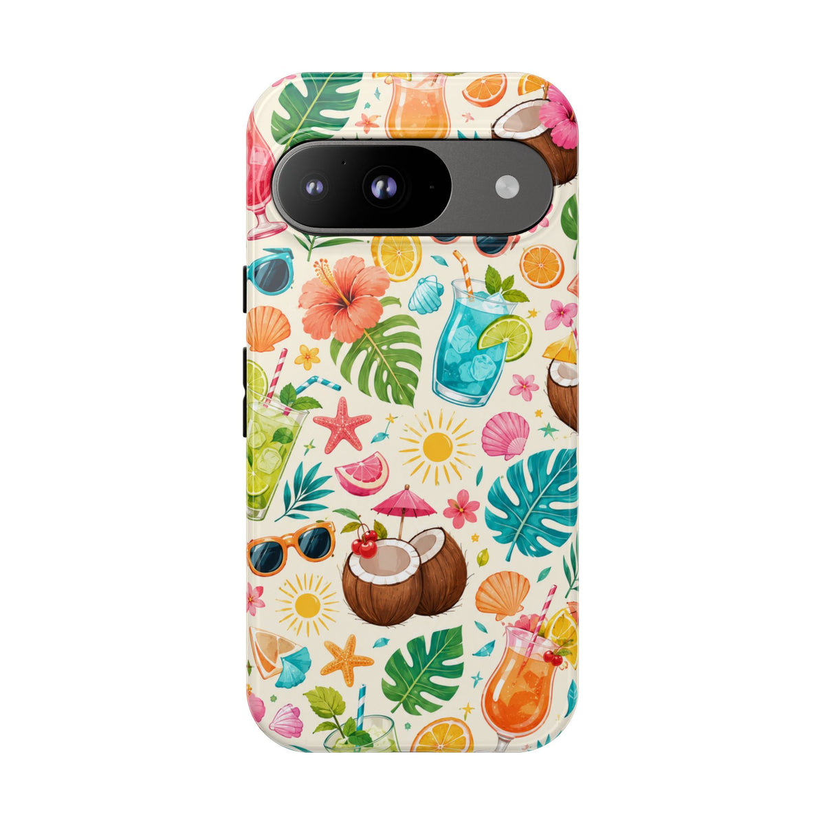 Tropical Cocktail Phone Case — Summer Beach Pattern iPhone Case
