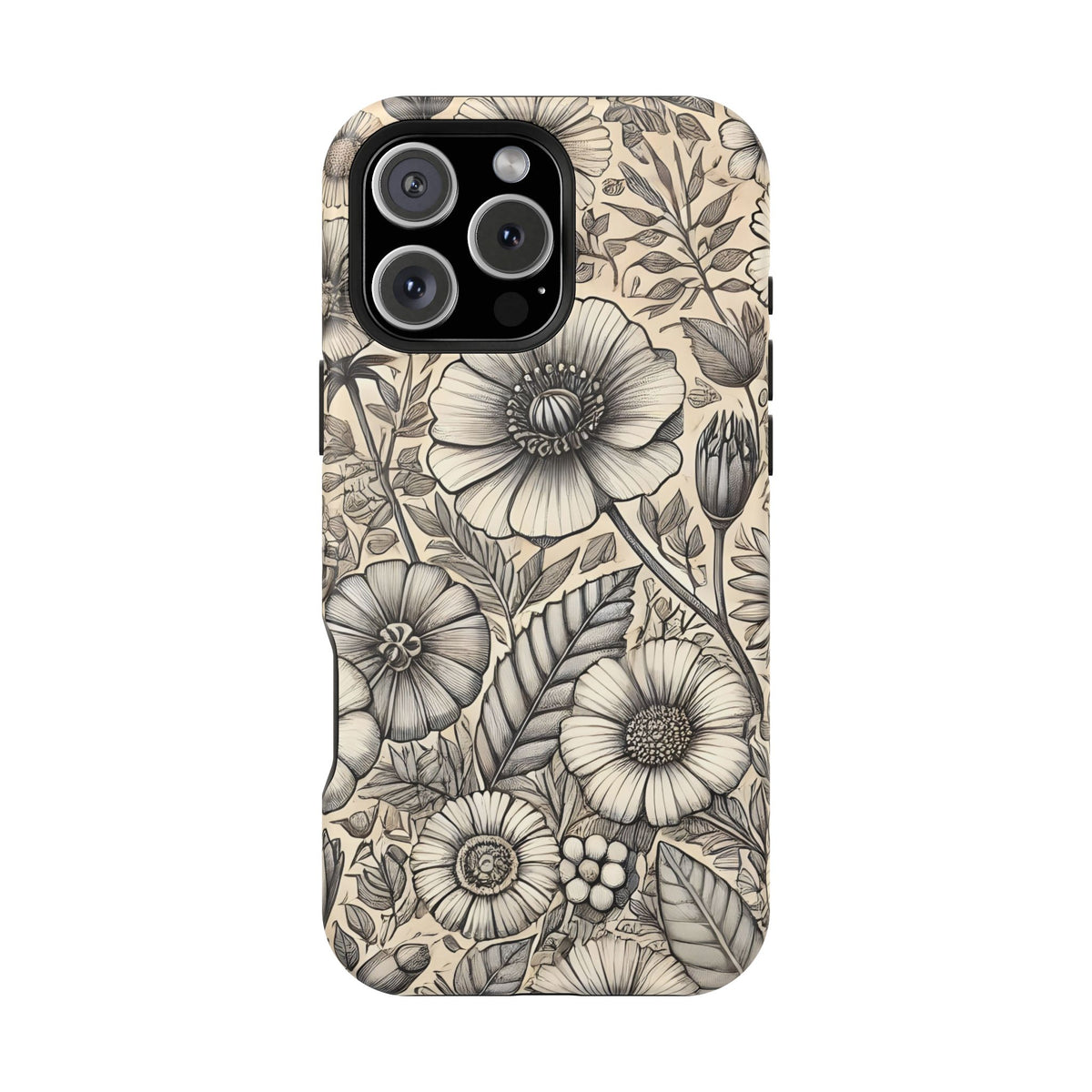 Paper Flowers Impact-Resistant Case