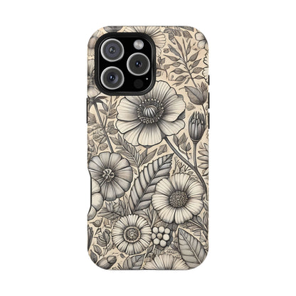 Paper Flowers Impact-Resistant Case