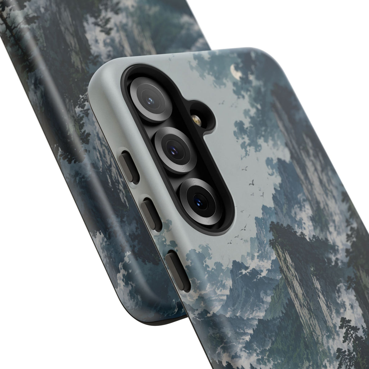 Mountain Landscape Phone Case — Misty Peaks Protective Tough Case