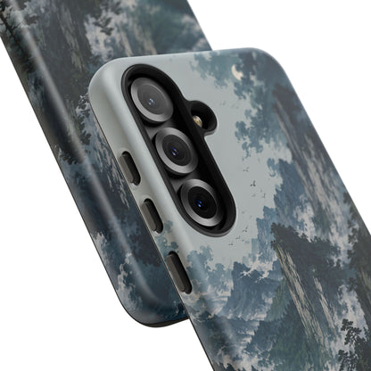 Mountain Landscape Phone Case — Misty Peaks Protective Tough Case