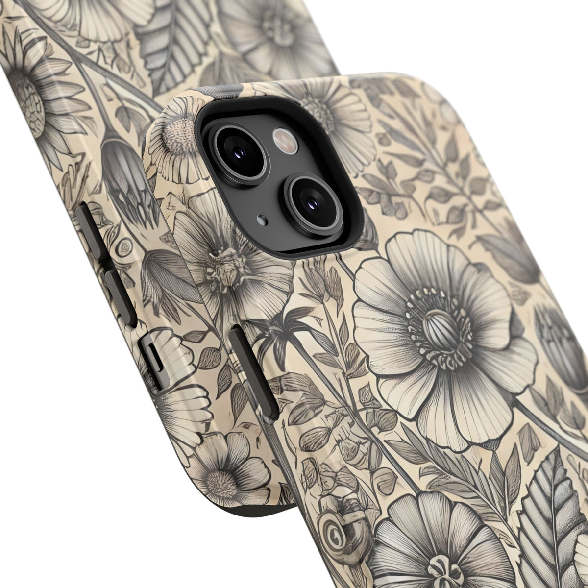 Paper Flowers Impact-Resistant Case