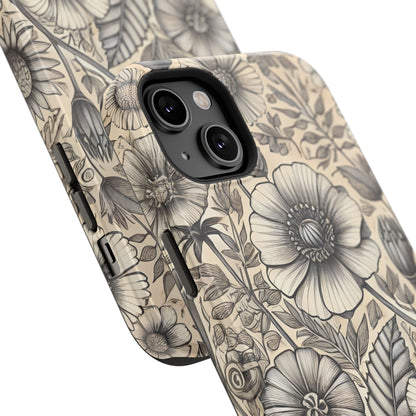 Paper Flowers Impact-Resistant Case